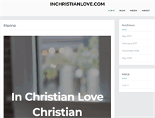 Tablet Screenshot of inchristianlove.com